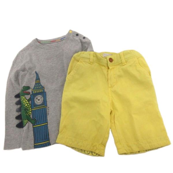 ポールスミス PAUL SMITH Junior 子ども服 セット ロングTシャツ ハーフパンツ 男...