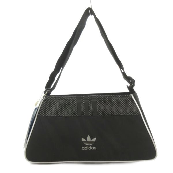 未使用品 アディダス adidas タグ付き ミニ エアライナーバッグ ショルダーバッグ ロゴ 黒 ...
