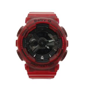 カシオ CASIO BA-110CR ベビーG Baby-G 腕時計 ウォッチ ラバーベルト 赤 レッド 0207 レディース｜vectorpremium