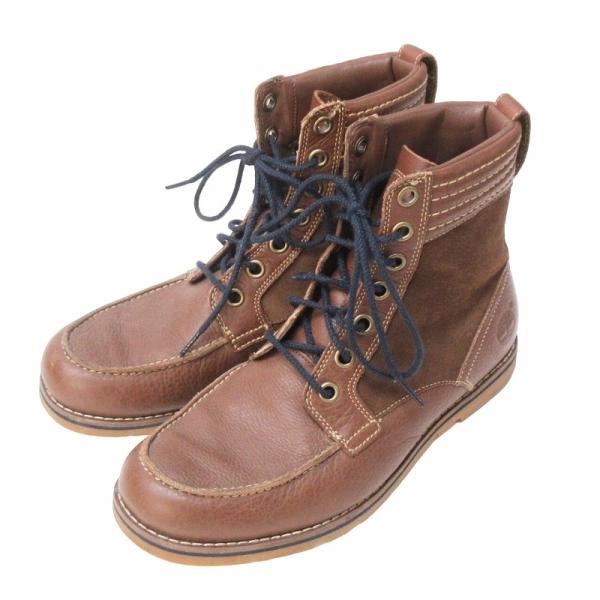 ティンバーランド Timberland レースアップブーツ シューズ レザー ロゴ 6862B 茶 ...