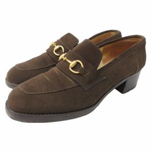 GUCCI グッチ ローファー 革靴 ダークブラウン 茶 ホースビット