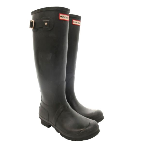 ハンター HUNTER レインシューズ 長靴 ブーツ カーキ系 IBO61 US8 約26cm メン...