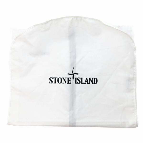ストーンアイランド STONE ISLAND 美品 ガーメントケース スーツカバー バッグ ロゴ 白...