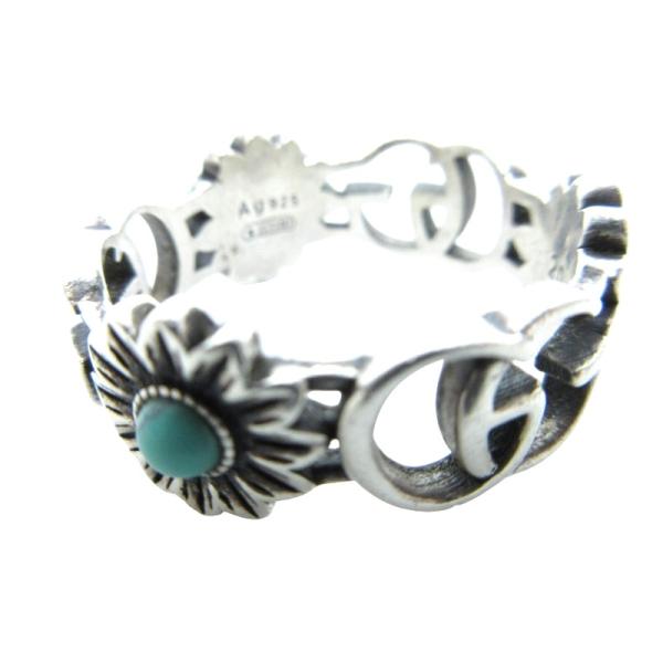 グッチ GUCCI ダブルG マザーオブパール リング 指輪 アクセサリー AG925 シルバー 2...