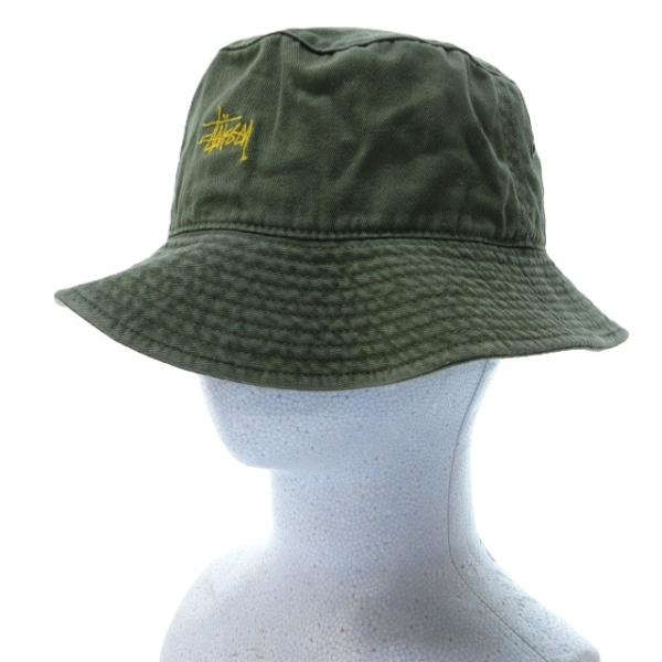 ステューシー STUSSY オールド OLD 90s ヴィンテージ ハット バケットハット ロゴ刺繍...