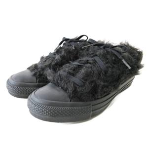コンバース CONVERSE 1SD067 ALLSTAR FURRY OX オールスター ファーリー スニーカー ローカット エコファー 4 23cm ブラック 黒 1021