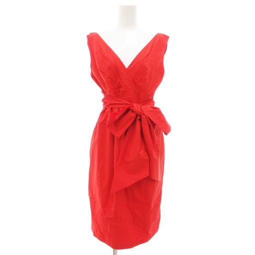 マックスマーラ MAX MARA 白タグ カシュクールドレス ノースリーブワンピース ひざ丈 タイト...