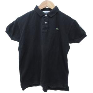 ラコステ LACOSTE ポロシャツ カットソー 半袖 ロゴ ワンポイント ダークグレー ■GY09