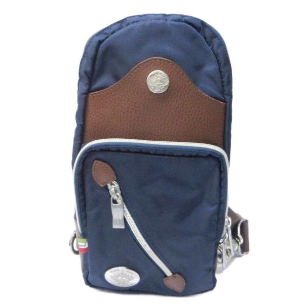 オロビアンコ OROBIANCO ボディバッグ スリングバッグ ショルダー ナイロン 切替 レザー ...