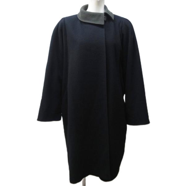 サンヨー Sanyo 三陽商会 ウールコート ジャケット メルトン 切替 変形デザイン ロング 9A...