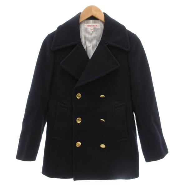 ドレステリア DRESSTERIOR 美品 ピーコート ウール 36 紺 ネイビー /NL ■YHS...