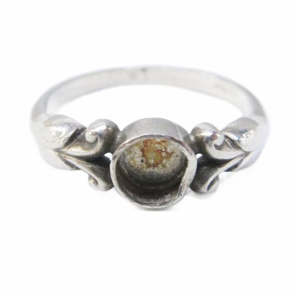 ジョージジェンセン GEORG JENSEN 55 リング 指輪 デザイン シルバー925 石無 8...