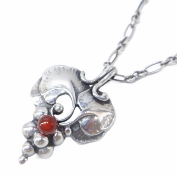 ジョージジェンセン GEORG JENSEN 1996 イヤーペンダント ネックレス カーネリアン ...
