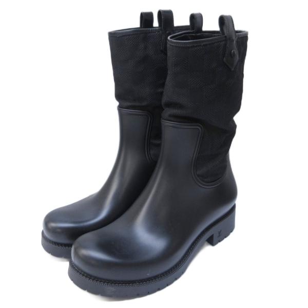 ルイヴィトン LOUIS VUITTON ダミエ・グラフィット エンジニアブーツ ワークブーツ 切替...