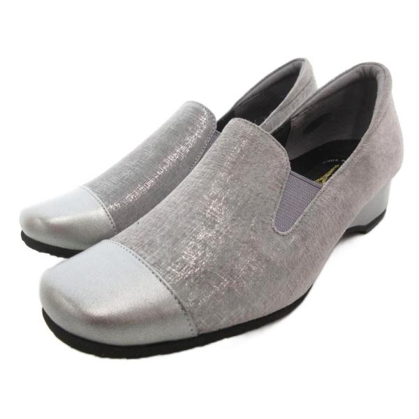 未使用品 タワーブランド TOWER BRAND パンプス スリッポン スエードレザー ラメ 22c...