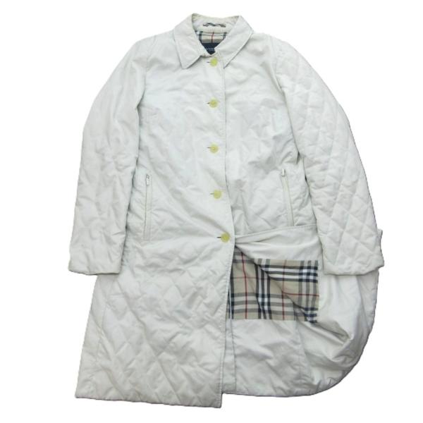 バーバリー ロンドン BURBERRY LONDON キルティングコート ロング 裏地ノバチェック ...