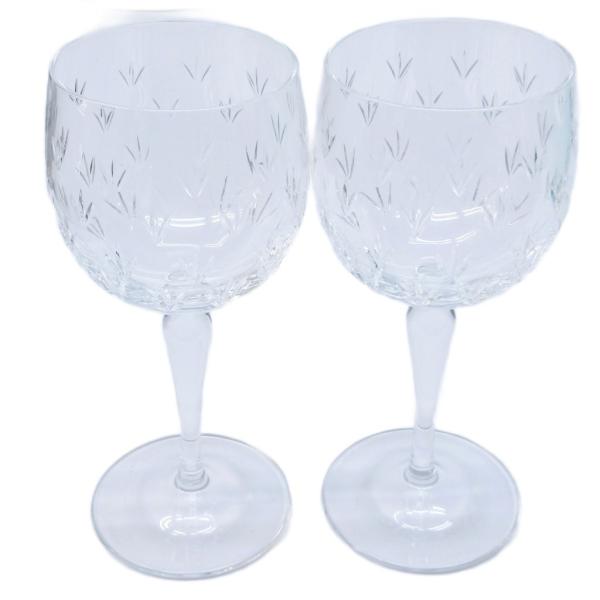 未使用品 ティファニー TIFFANY &amp; CO. フローレット ワイングラス ペア 2点セット ク...