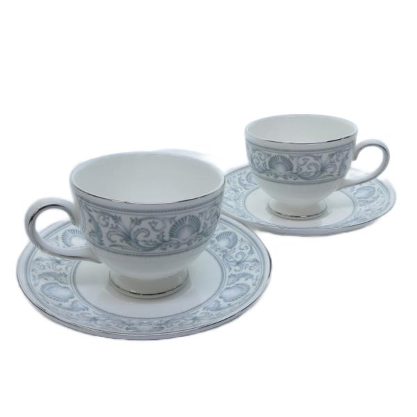 ウェッジウッド WEDGWOOD ドルフィンホワイト カップソーサー 2個セット 白 ホワイト