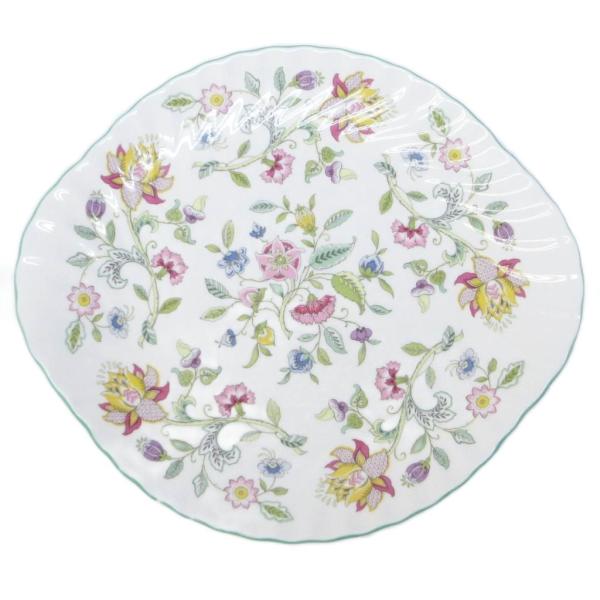 未使用品 ミントン Minton ハドンホール プレート 中皿 花柄 ボーンチャイナ ホワイト 系 ...