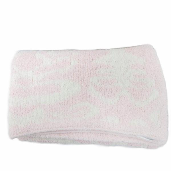 カシウェア Kashwere ブランケット ひざ掛け 総柄 ライトピンク 白 ホワイト IBO87 ...