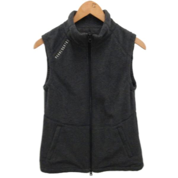 パーリーゲイツ PEARLY GATES ゴルフウェア フリースベスト ダブルジップ ロゴ 1 グレ...