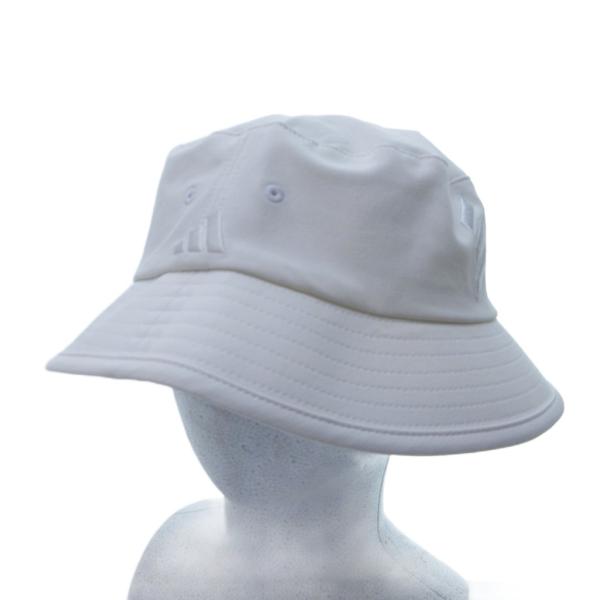 アディダス adidas ゴルフ GOLF バケットハット 帽子 メッシュ ロゴ 白 ホワイト F ...