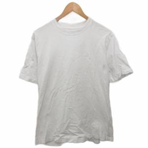 ステューシー STUSSY Stock Logo SS Crew Tシャツ 半袖 カットソー ロゴ刺繍 M 白 ホワイト 1140241 IBO87 メンズ