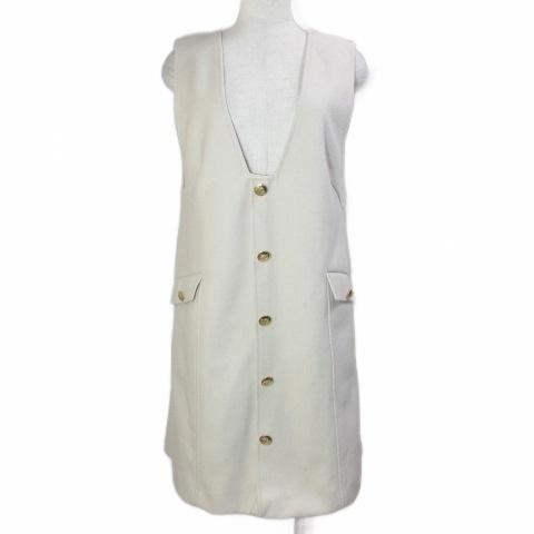 ジャスグリッティー JUSGLITTY フロント釦ミニジャンスカ ジャンパースカート 2 M相当 ベ...