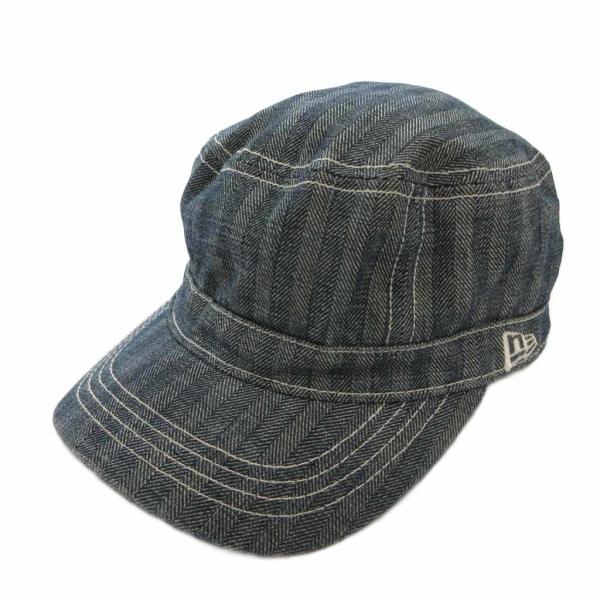 ニューエラ NEW ERA デニム ワークキャップ 帽子 ロゴ 刺繍 7 8/3 インディゴ /FF...
