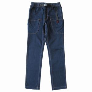 美品 グラミチ GRAMICCI × グリップスワニー GRIP SWANY  "DENIM GARDEN PANT" デニム ガーデン パンツ ストレッチ ロゴ サイズS｜vectorpremium