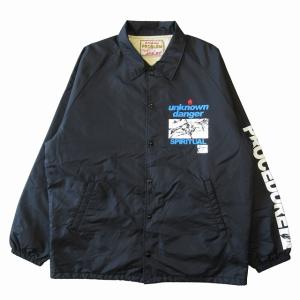 美品 23SS セントマイケル SAINT MICHAEL SAINT Mxxxxxx "UNKNOW COACH JACKET" コーチ ジャケット ブルゾン ナイロン プリント サイズXL｜vectorpremium