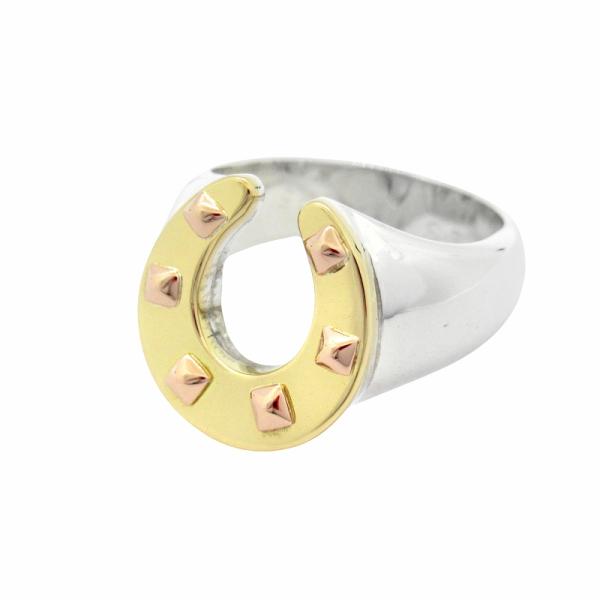 新品仕上げ済 極美品 エルメス vintage HERMES ホースシュー リング 馬蹄 指輪 ヴィ...