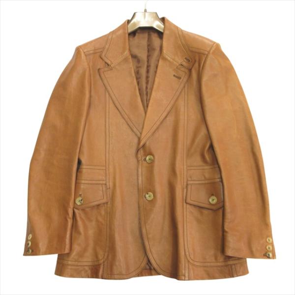 グッチ GUCCI by TOM FORD トムフォード期 レザー テーラード ジャケット ブレザー...