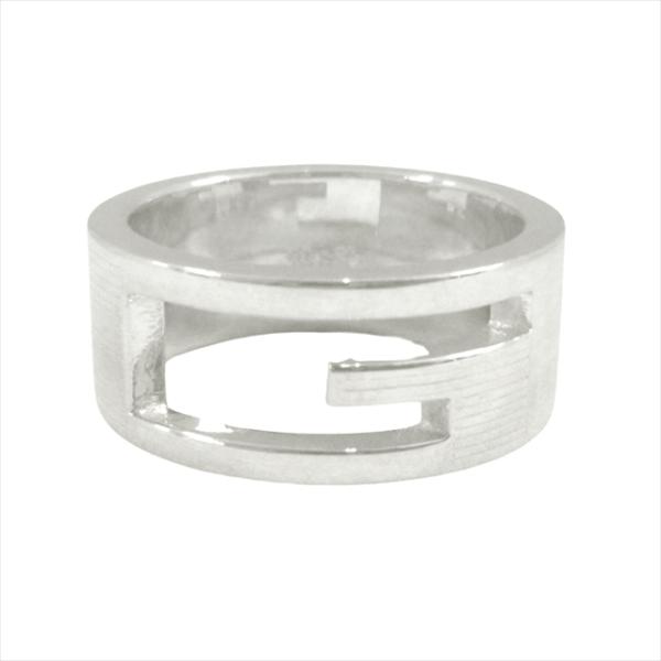 新品仕上げ済 極美品 グッチ GUCCI オープンG リング 指輪 平打ち ワイド ロゴ アクセサリ...