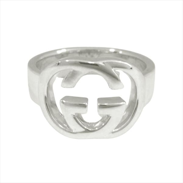 新品仕上げ済 極美品 グッチ GUCCI ブリット リング 指輪 インターロッキングG ロゴ SV9...