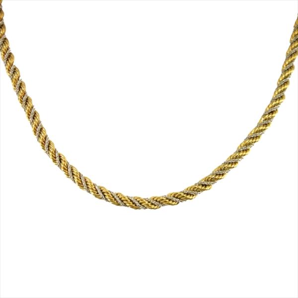 クリスチャンディオール Christian Dior ツイストチェーン ネックレス 80's 90'...