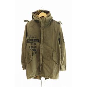 【中古】ヒステリックグラマー HYSTERIC GLAMOUR 07SS KURT COBAIN カート コバーン ワッペン ミリタリーパーカー 4AC-0231 S カーキ ● 210421 0010