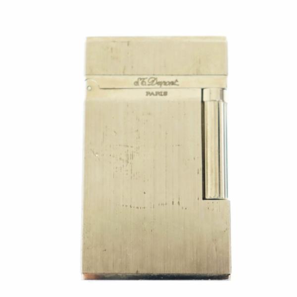 エステーデュポン S.T.DUPONT LINE2 ライン2 ヘアライン ローラー式 ライター シル...