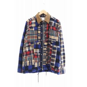 サカイ sacai 21SS FLANNEL PLAID MIX BLOUSON 21-02486M...