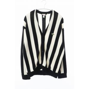 シュプリーム × LACOSTE 19AW Stripe Cardigan ストライプ カーディガン...