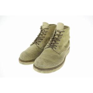 レッドウィング REDWING 刺繍羽タグ USA製 スエード ブーツ 8167 9 1/2 ベージ...