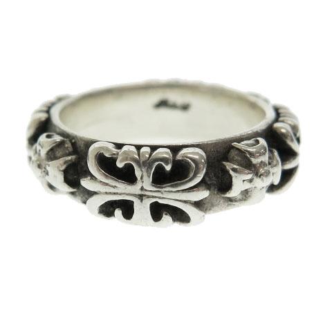 エー&amp;ジー A &amp; G フローラル クロス バンド リング 指輪 SILVER 925 シルバー 2...