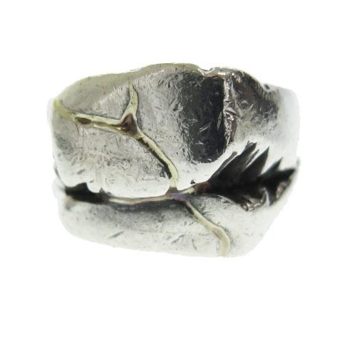 KEI SHIGENAGA ケイシゲナガ KORYU BLACK SILVER 925 18KYG ...