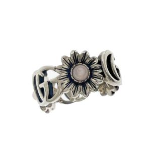 グッチ GUCCI GG Marmont Mother-of-Pearl Ring Flower マ...