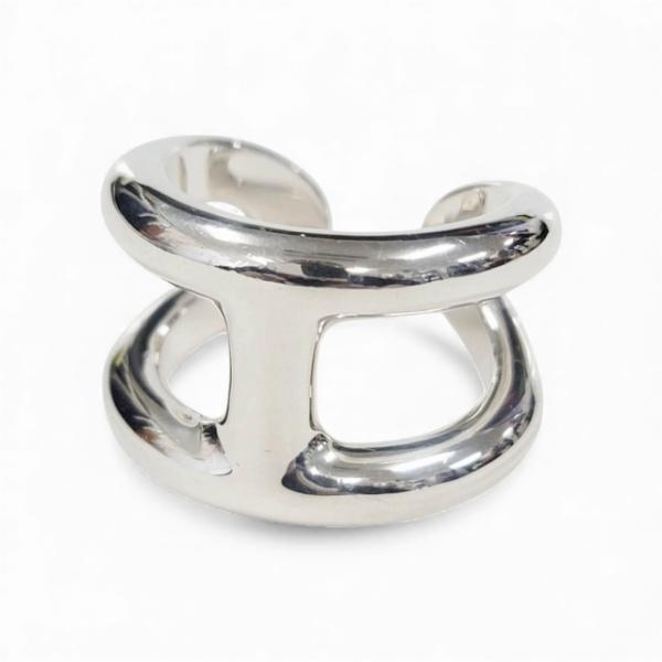 エルメス HERMES Hモチーフ オスモズ GM リング 925 58 シルバー ブランド古着ベク...