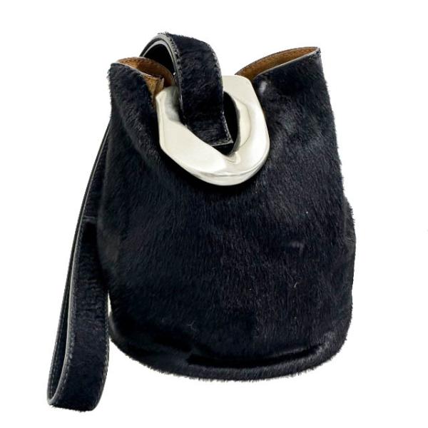 ボッテガヴェネタ BOTTEGA VENETA ヴィンテージ ハラコ ドロップ ワンショルダー ハン...
