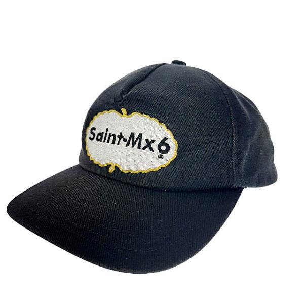 セントマイケル SAINTMICHAEL 25SS 5PANEL CAP_EAT ME ロゴ刺繍 5...