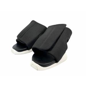 リックオウエンス Rick Owens ×adidas アディダス 16SS RO CLOG クロッグ スライド サンダル 25.5 黒 白 ブラック ホワイト ☆AA★▲26052