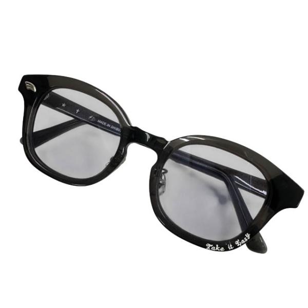 NSH エヌエスエイチ Take it Easy カラーレンズ サングラス 黒ブラック ブランド古着...