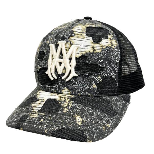 アミリ AMIRI 25AW BANDANA REPAIR TRUCKER HAT CAP ロゴ刺繍...